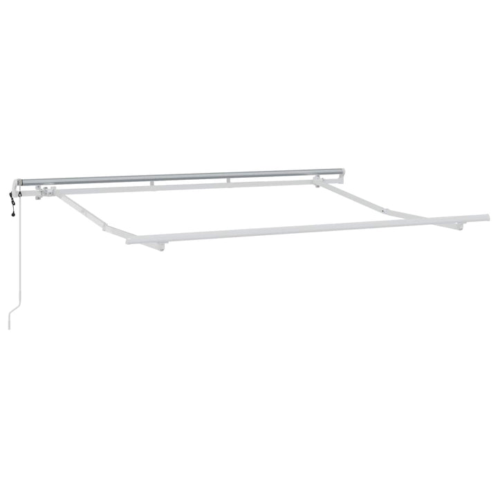 Utdragbar Markis Taupe 400 × 350 Cm Duk Och Aluminium