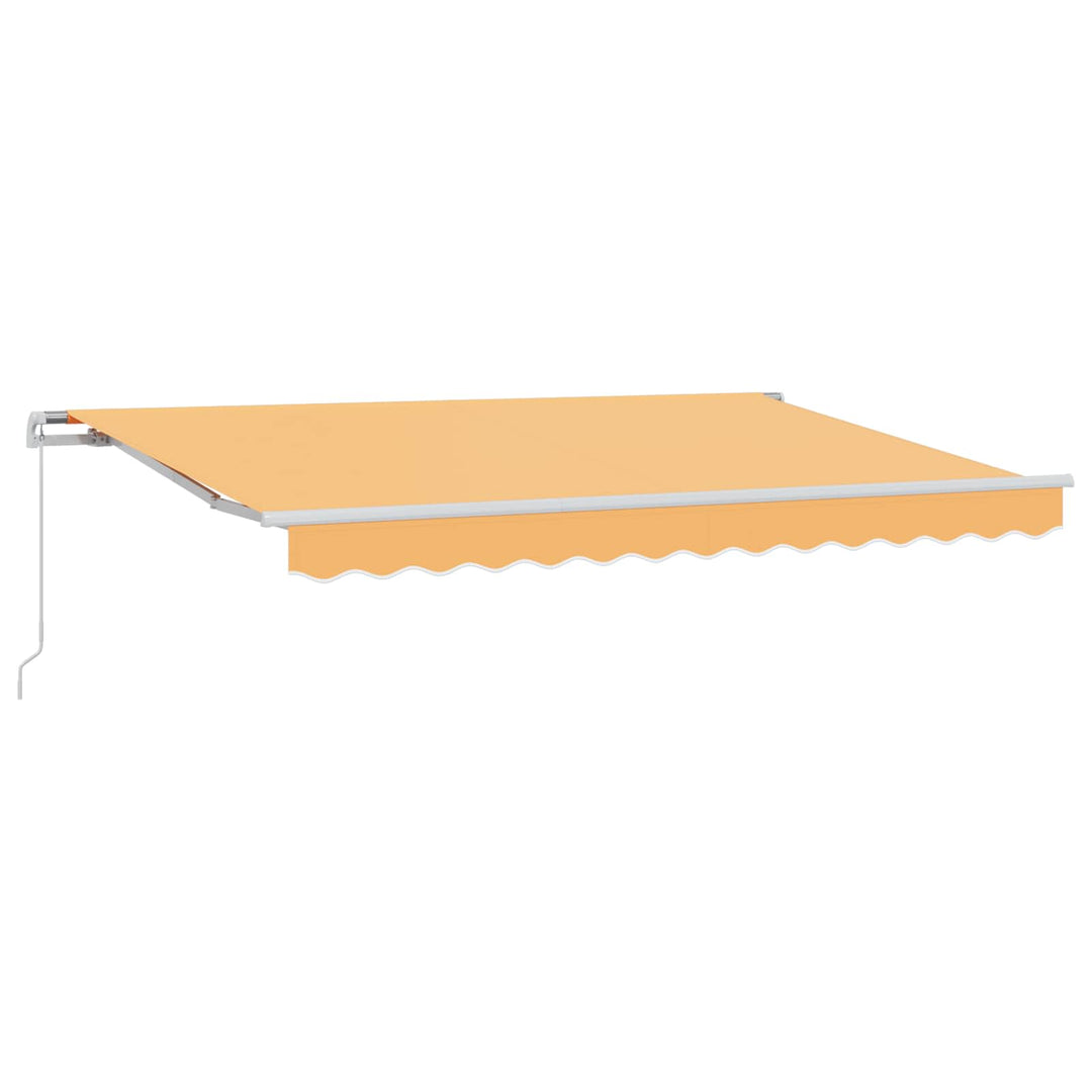 Utdragbar Markis Sand 4,5 × 3 M Polyester Och Aluminium
