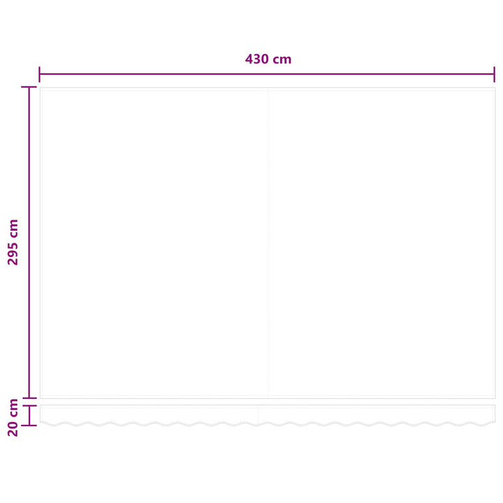 Utdragbar Markis Ljusgrå Och Vit. 450 × 300 Cm Tyg Och Metall