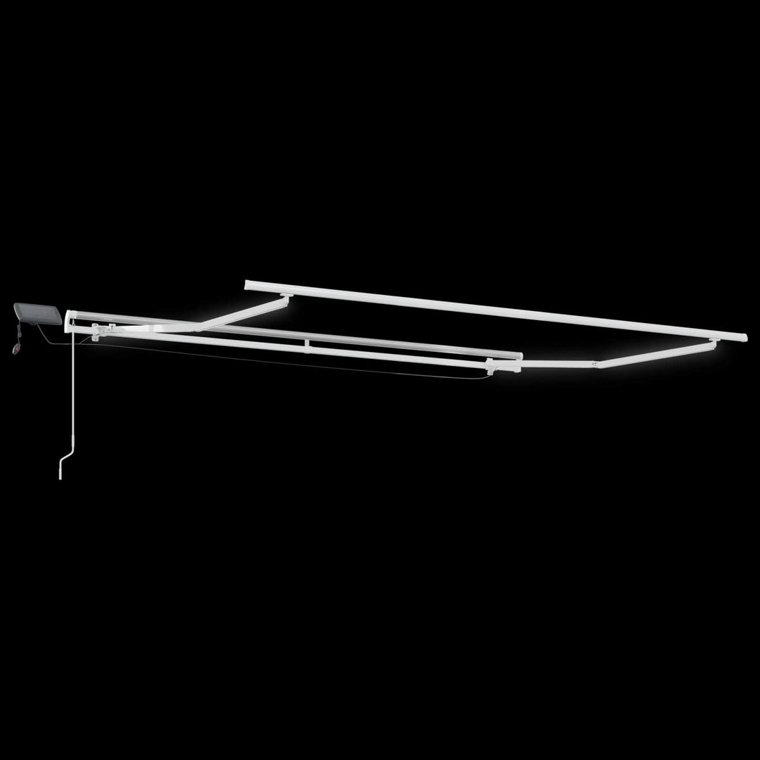 Utdragbar Markis Taupe 500 × 300 Cm Duk Och Aluminium