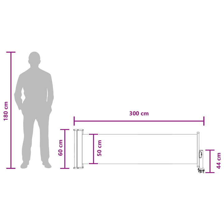 Sido Markis 60 X 300 Cm Rektangulär Vit