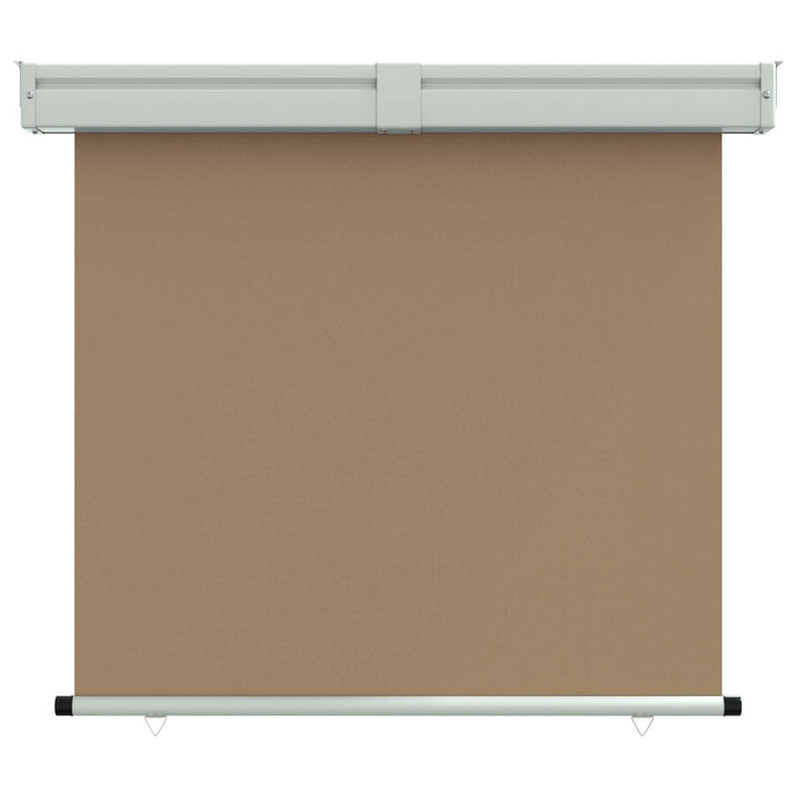 Balkongsidomarkis 80 X 250 Cm 100% Polyester, Järn, Stål Taupe