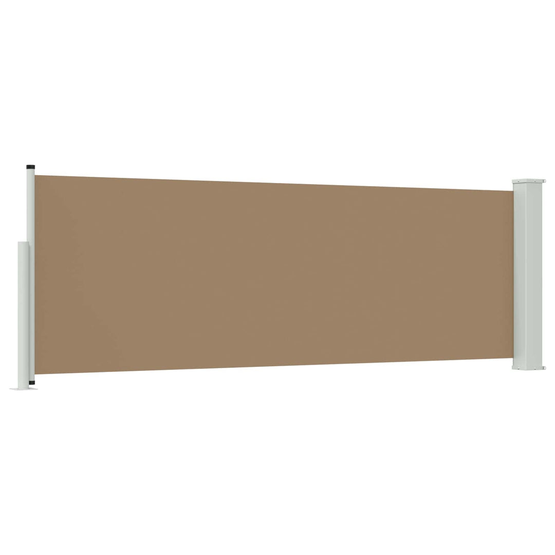 Utfällbar Sidomarkis 300 X 100 Cm Polyester Rektangulär Taupe