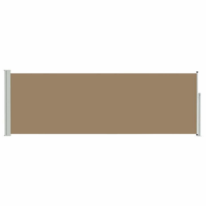 Utfällbar Sidomarkis 300 X 100 Cm Polyester Rektangulär Taupe