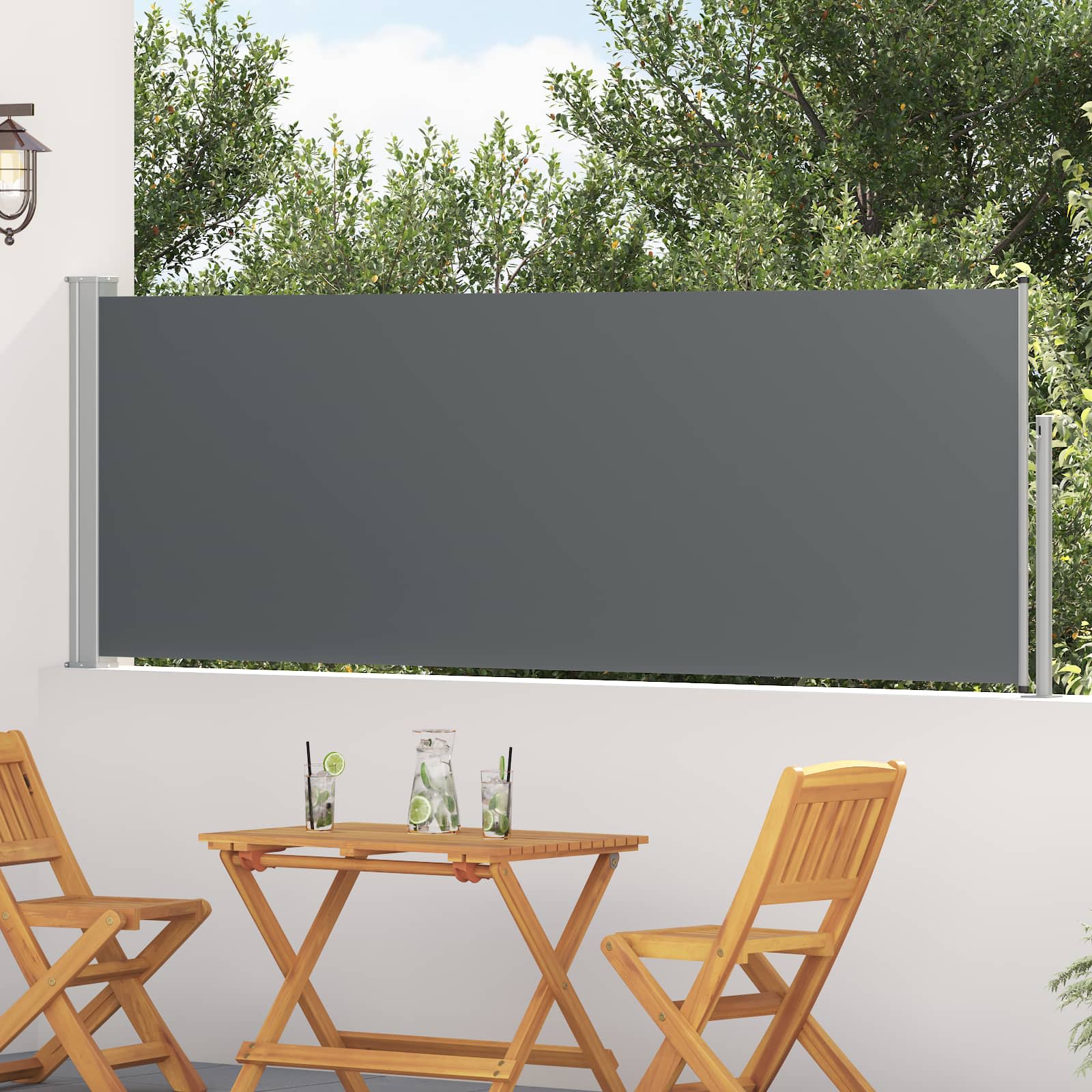 Utfällbar Sidomarkis 500 X 100 Cm Polyester Rektangulär