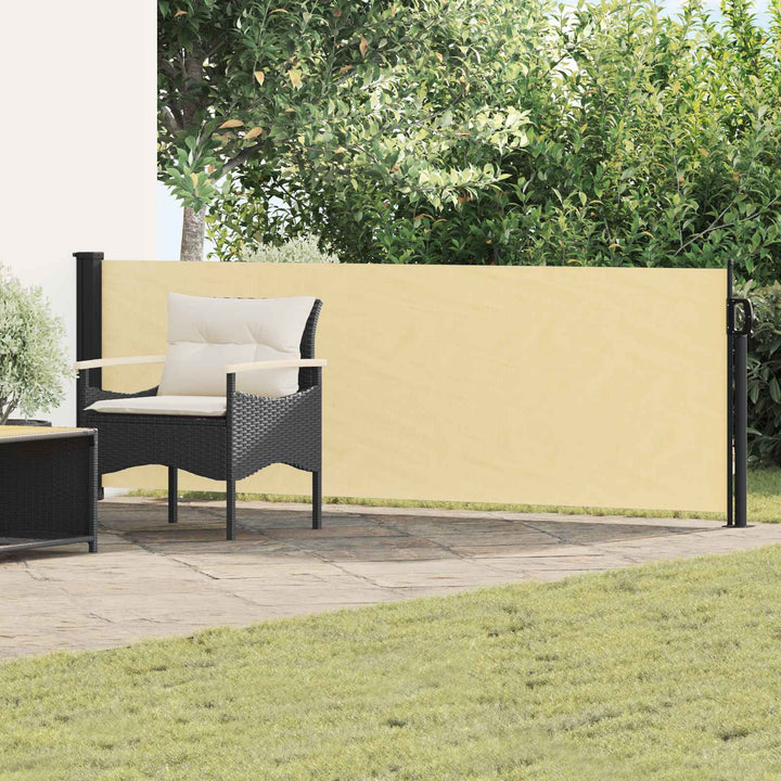 Utfällbar Sidomarkis 300 X 100 Cm Polyester Rektangulär Sand