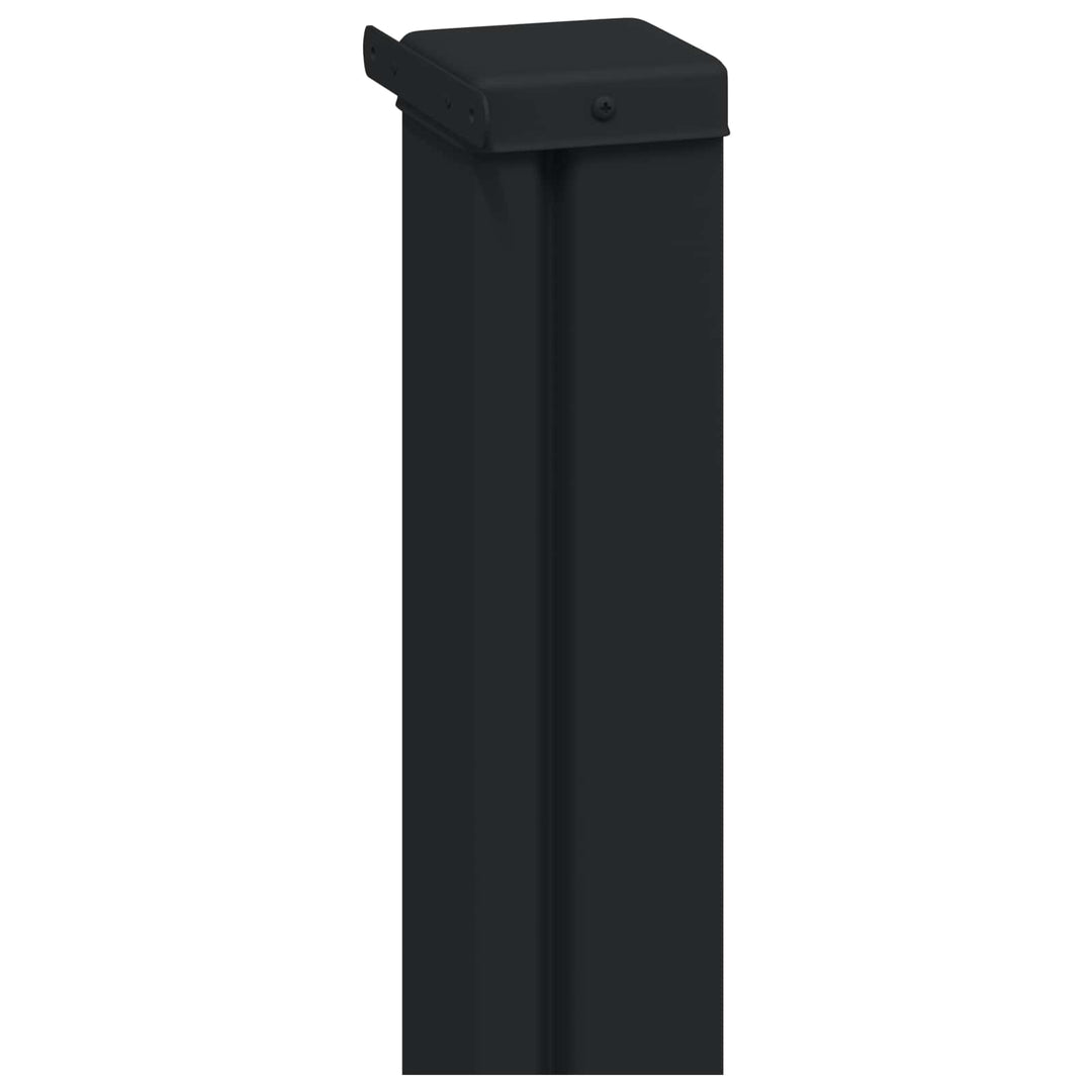 Utfällbar Sidomarkis 300 X 140 Cm Polyester Rektangulär Grå