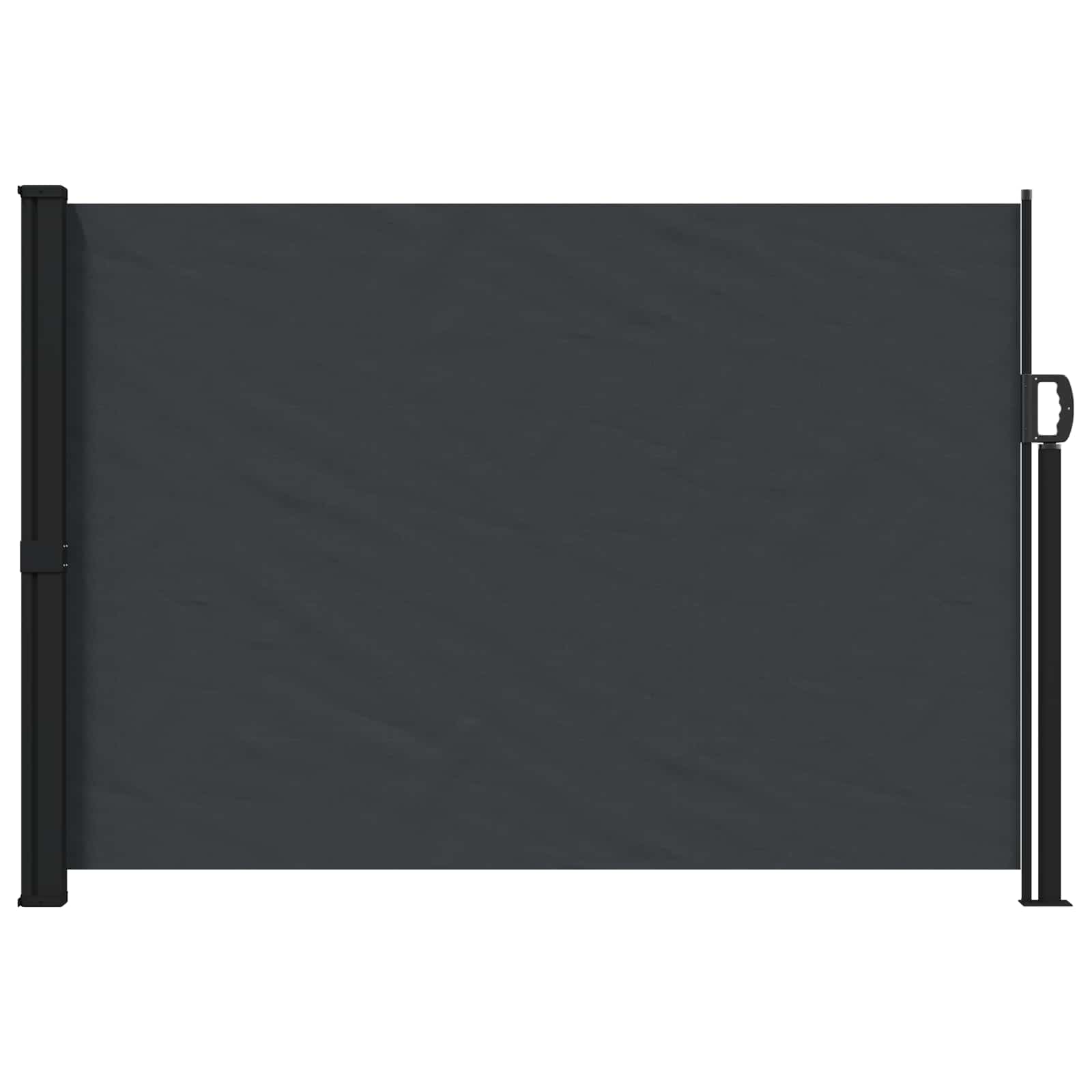 Utfällbar Sidomarkis 300 X 170 Cm Polyester Rektangulär Svart