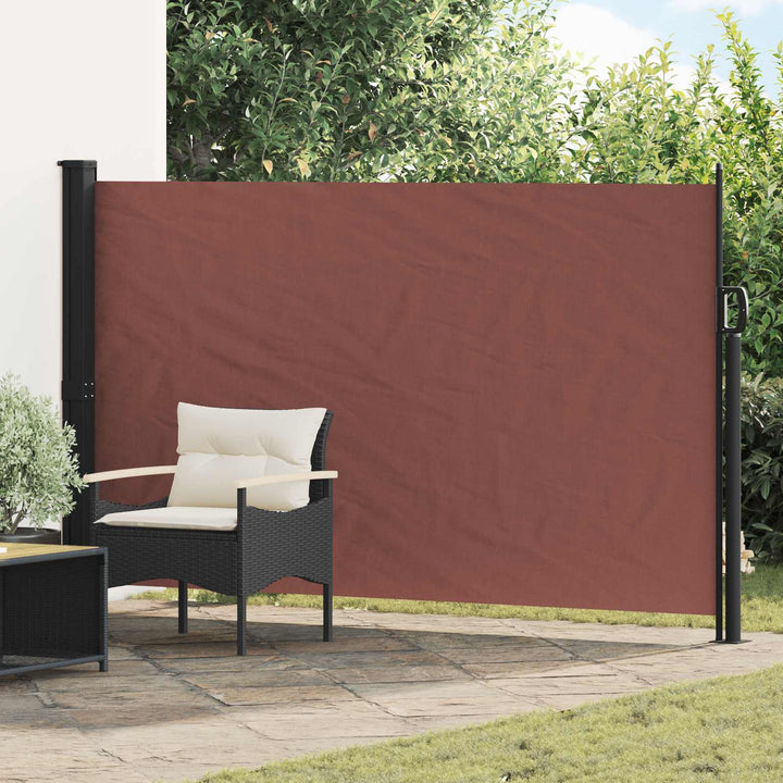 Utfällbar Sidomarkis 300 X 170 Cm Polyester Rektangulär Brun