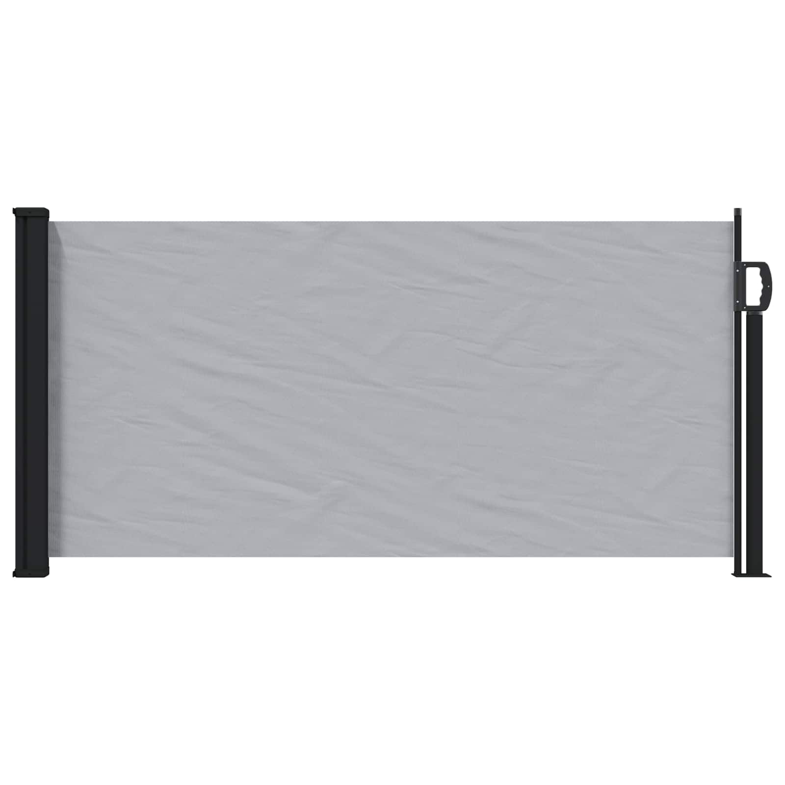 Utfällbar Sidomarkis 500 X 100 Cm Polyester Rektangulär Grå