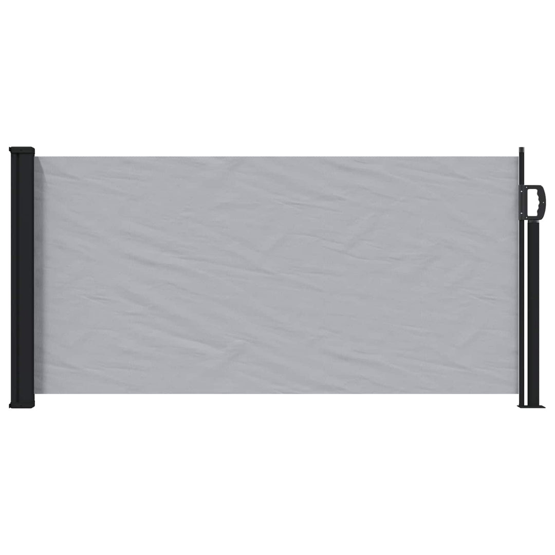 Utfällbar Sidomarkis 500 X 100 Cm Polyester Rektangulär Grå