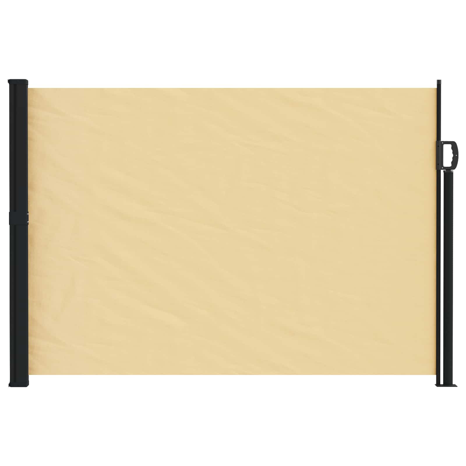 Utfällbar Sidomarkis 500 X 120 Cm Polyester Rektangulär Sand