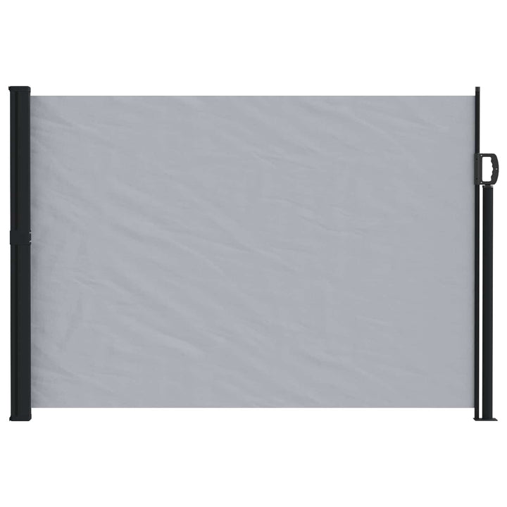 Utfällbar Sidomarkis 500 X 140 Cm Polyester Rektangulär Grå
