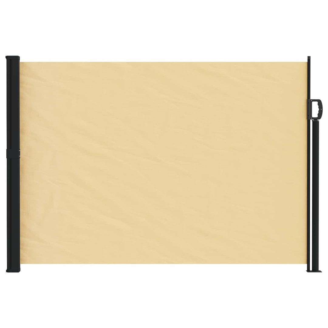 Utfällbar Sidomarkis 600 X 120 Cm Polyester Rektangulär Sand