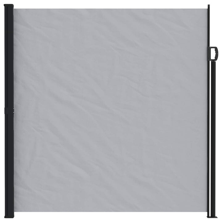Utfällbar Sidomarkis 600 X 200 Cm Polyester Rektangulär Grå