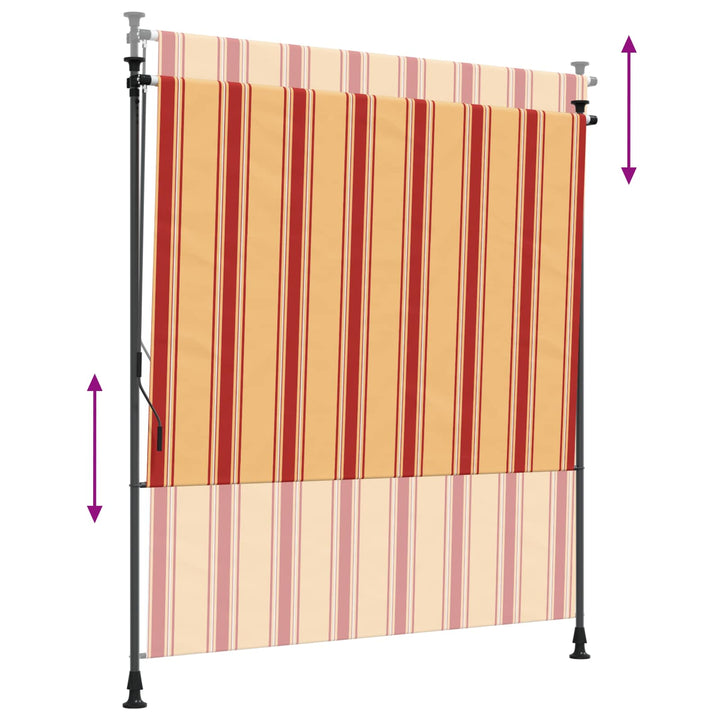 Utomhus Rullgardin Flerfärgsdesign 100 X 270 Cm