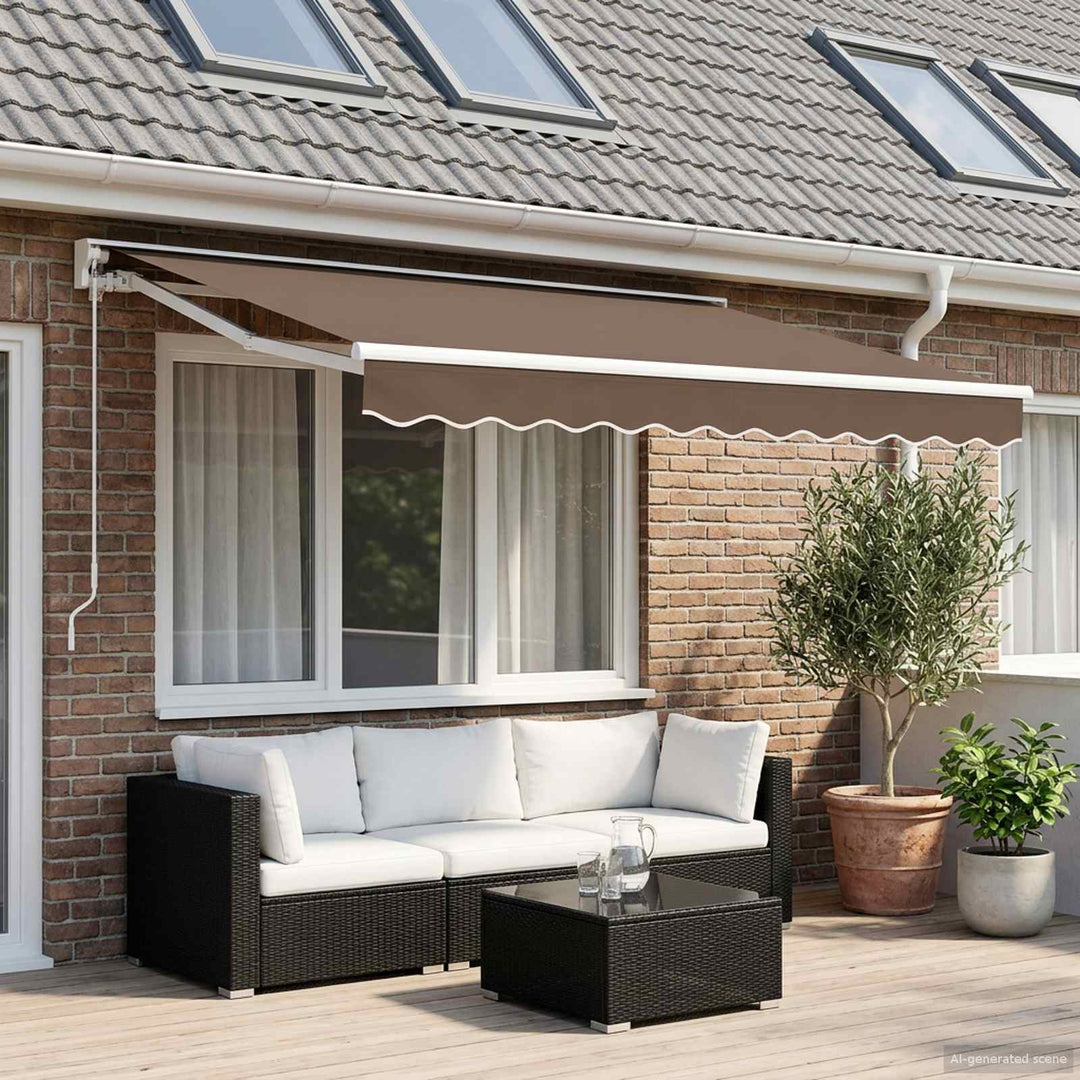 Markisväv Taupe 3 X 2 M Polyester