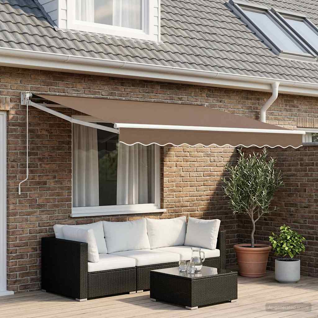 Markisväv Taupe 3,5 X 2 M Polyester