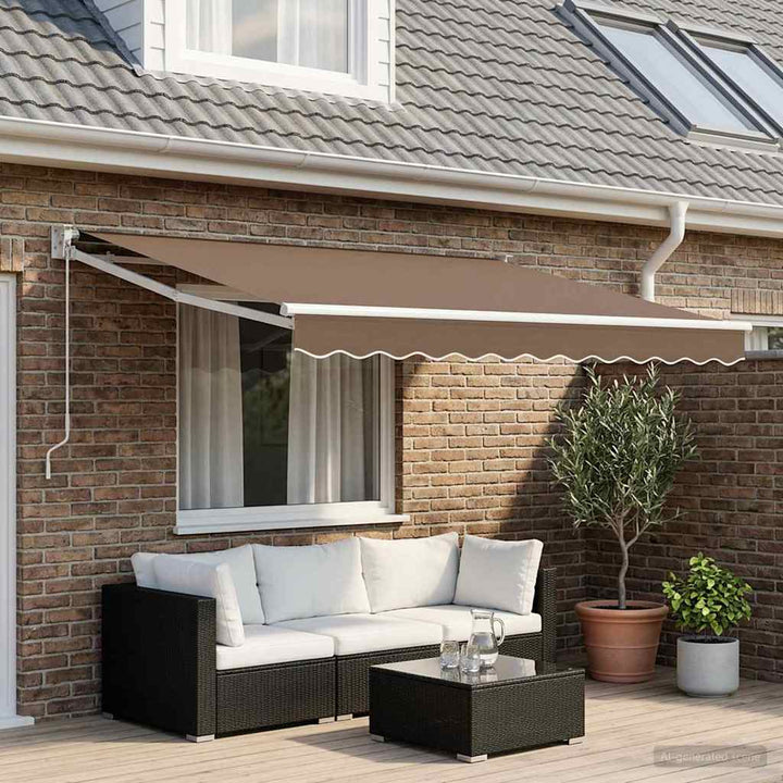 Markisväv Taupe 3,5 X 2 M Polyester