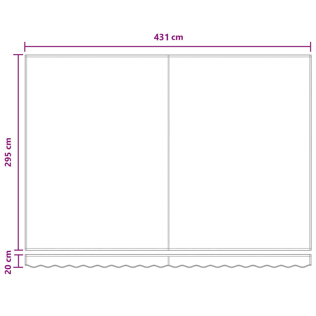 Markisväv Taupe 4,5 × 3 M Polyester