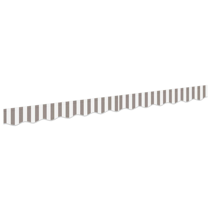 Markiskappa Ersättning Ljusgrå Och Vit. 3 M Polyester