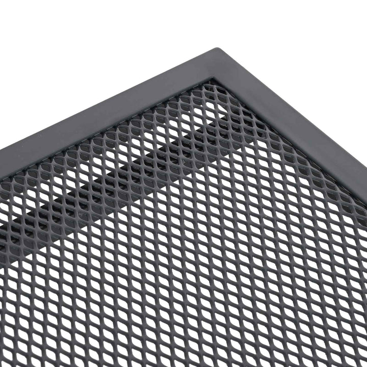 Utbyggbart Mesh Matbord Antracit 212 X 90 X 76 Cm Stål