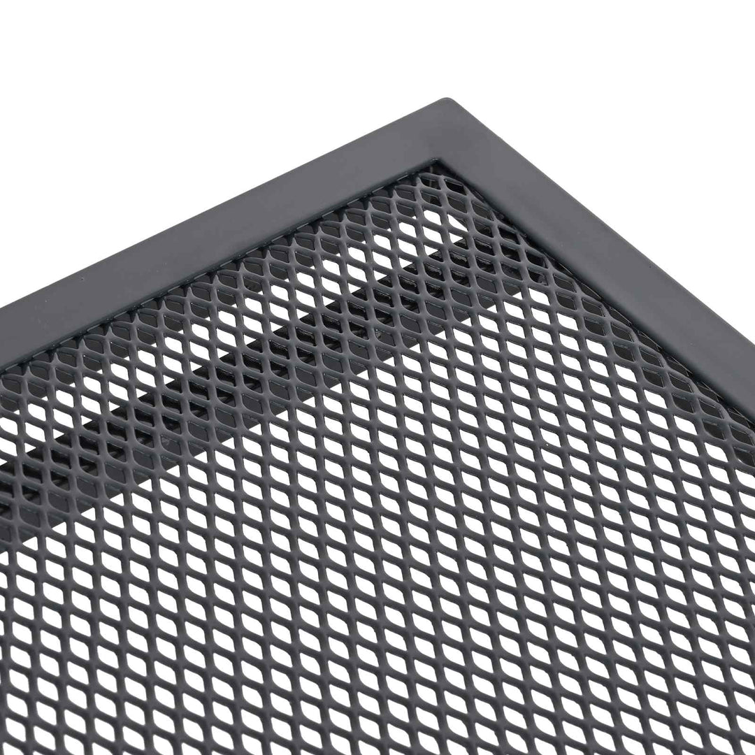 Utbyggbart Mesh Matbord Antracit 212 X 90 X 76 Cm Stål