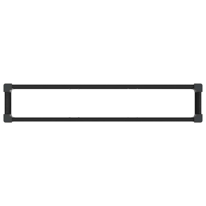 Upphöjd Odlingslåda Svart 150 X 30 X 72 Cm Wpc Och Aluminium