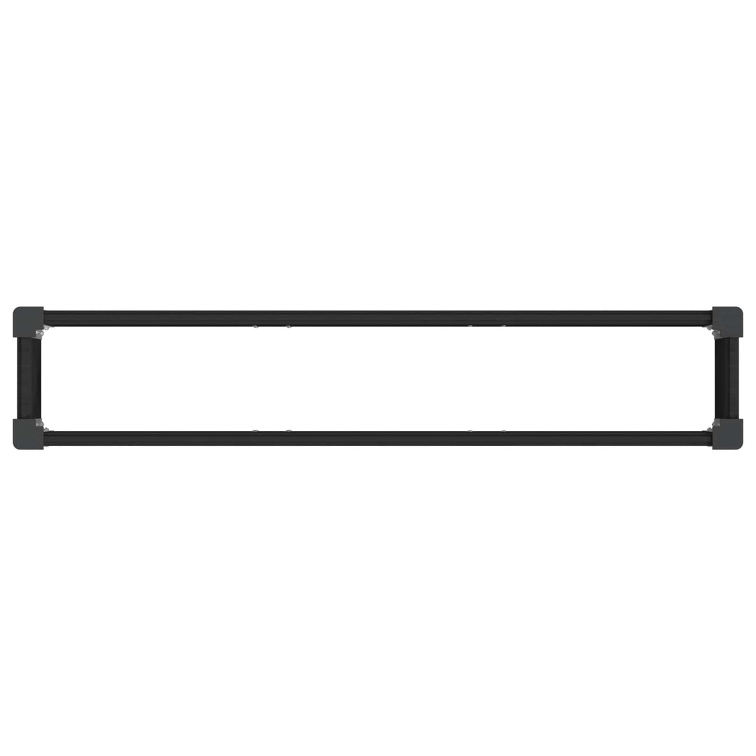 Upphöjd Odlingslåda Svart 150 X 30 X 72 Cm Wpc Och Aluminium