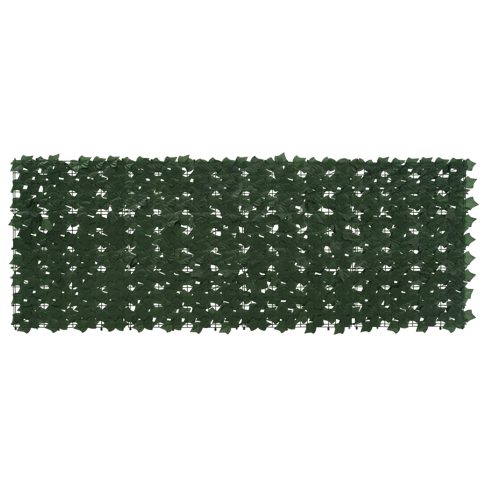 Balkongskärm Med Löv Mörkgrön 200 X 75 Cm Polyeten Och Tyg