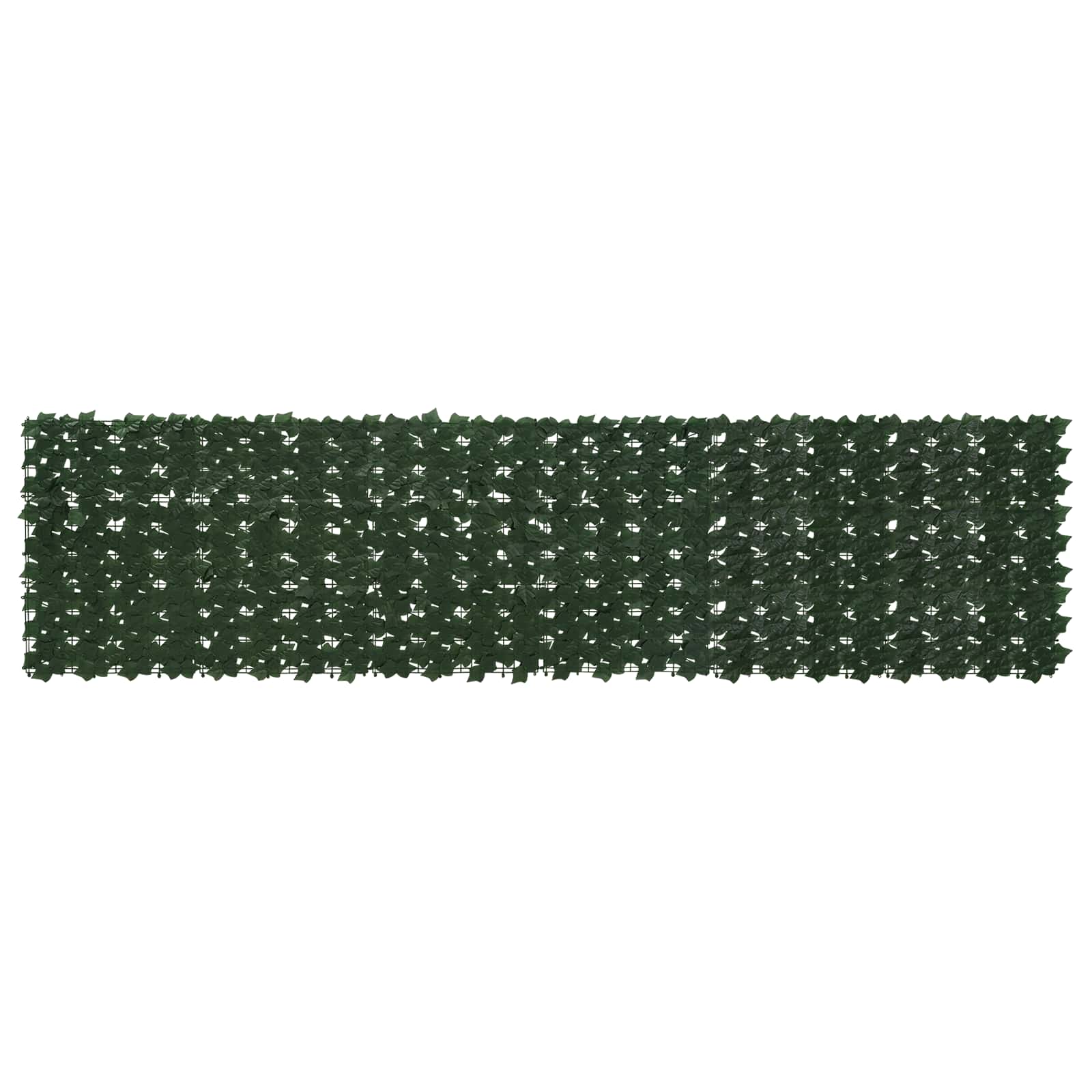 Balkongskärm Med Löv Mörkgrön 300 X 75 Cm Polyeten Och Tyg