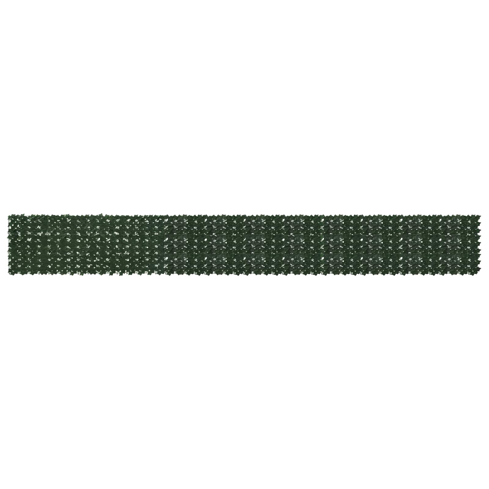 Balkongskärm Med Löv Mörkgrön 600 X 75 Cm Polyeten Och Tyg