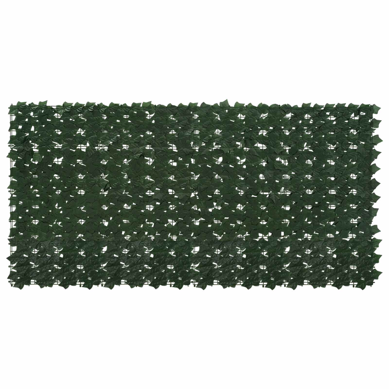 Balkongskärm Med Löv Mörkgrön 200 X 100 Cm Polyeten Och Tyg