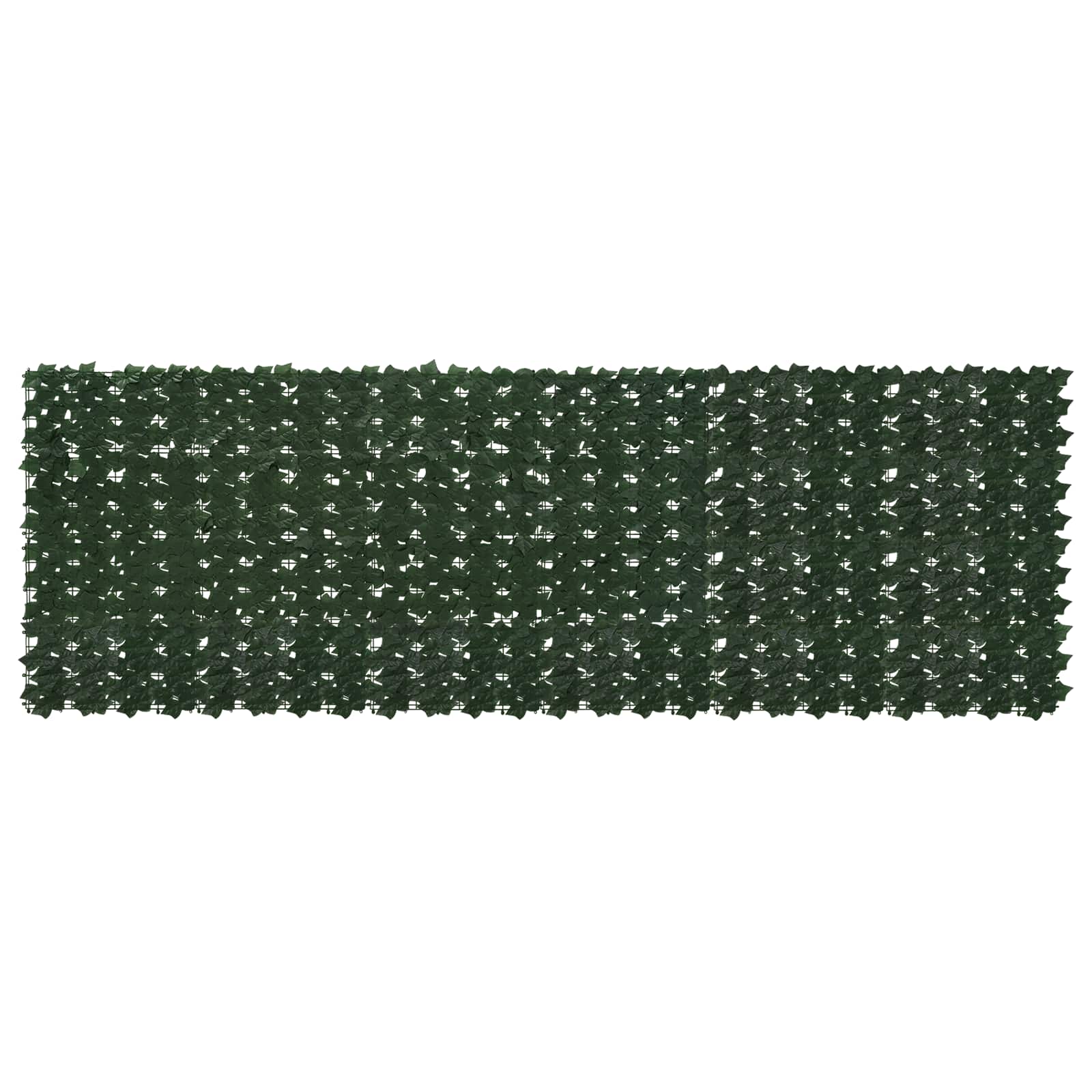 Balkongskärm Med Löv Mörkgrön 300 X 100 Cm Polyeten Och Tyg
