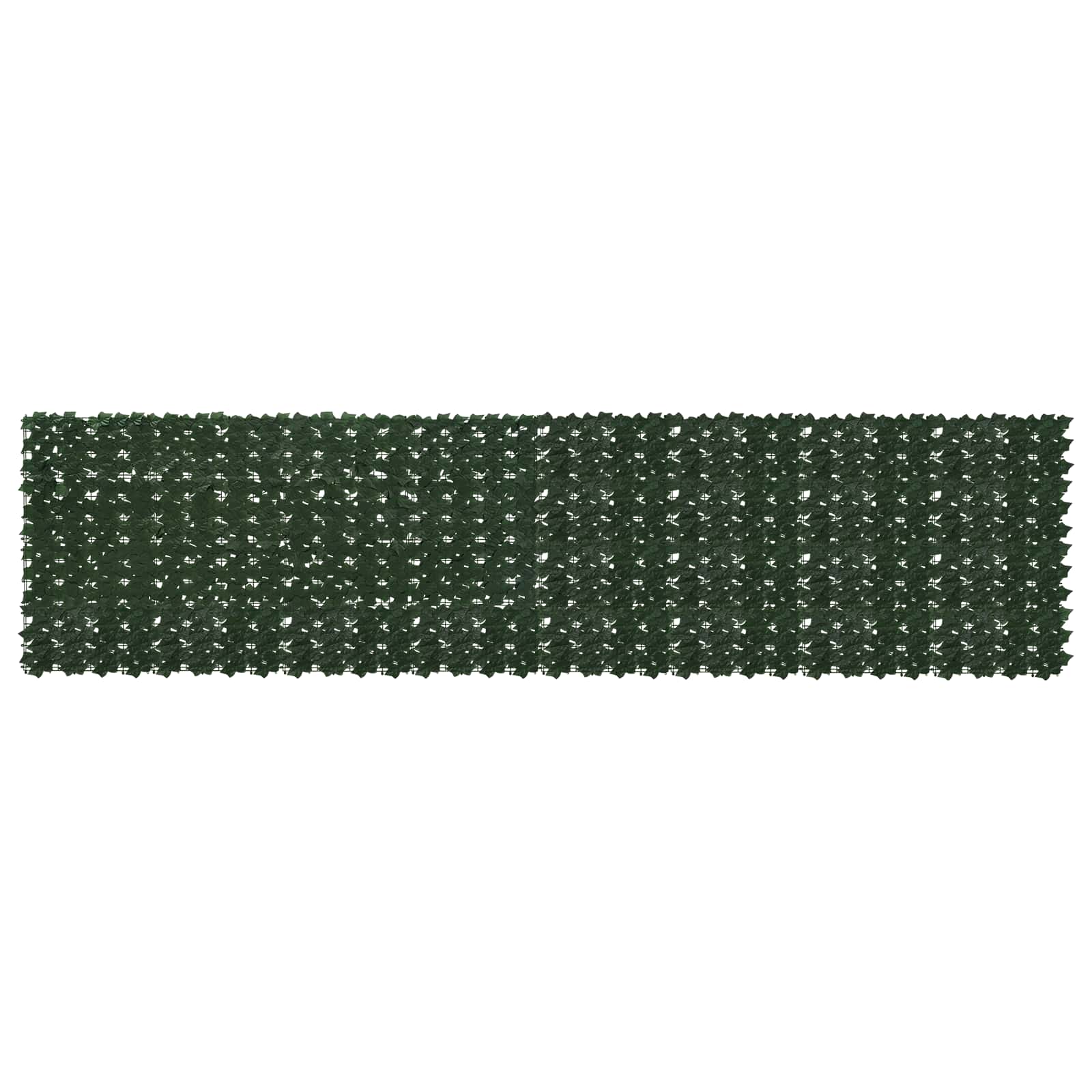 Balkongskärm Med Löv Mörkgrön 400 X 100 Cm Polyeten Och Tyg