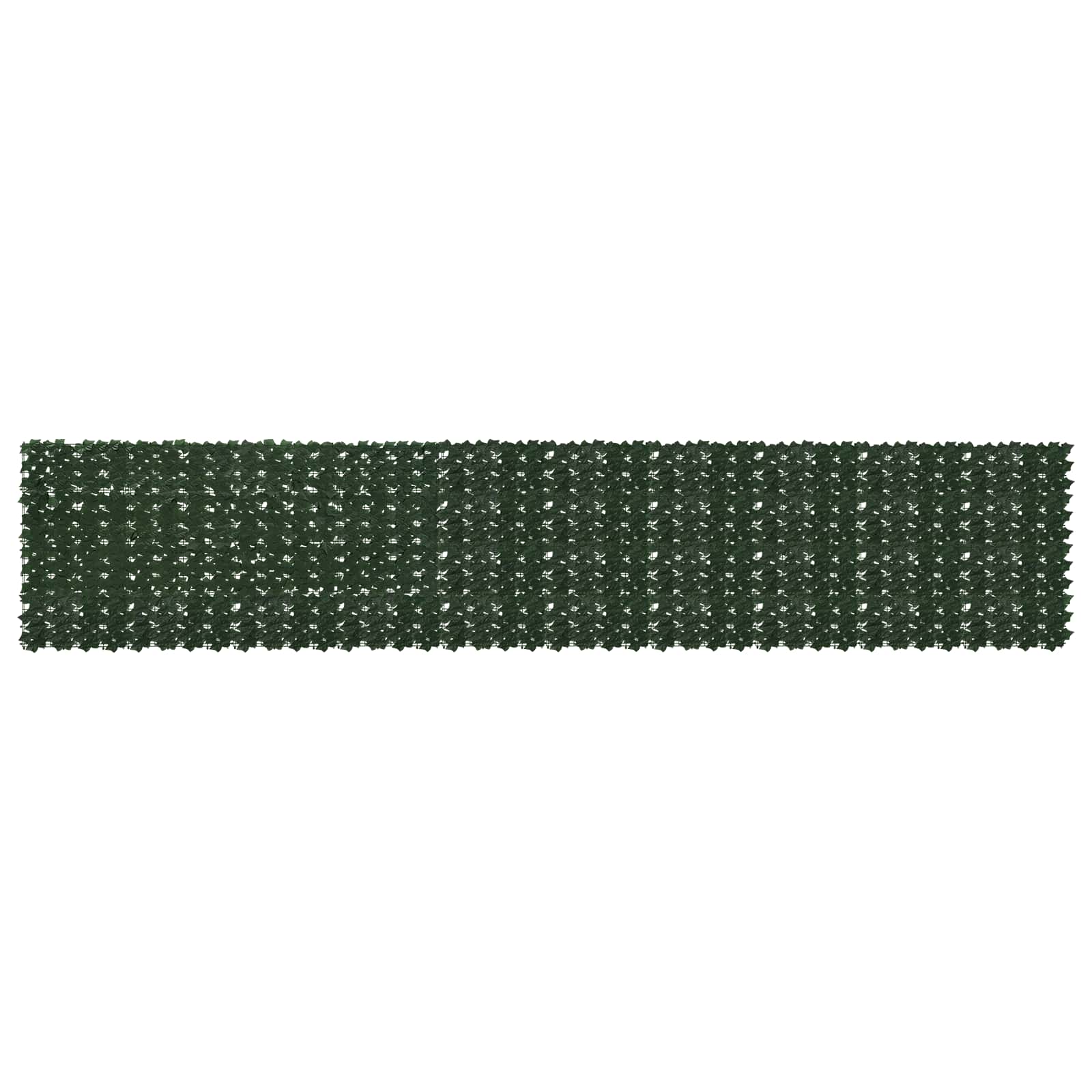 Balkongskärm Med Löv Mörkgrön 500 X 100 Cm Polyeten Och Tyg