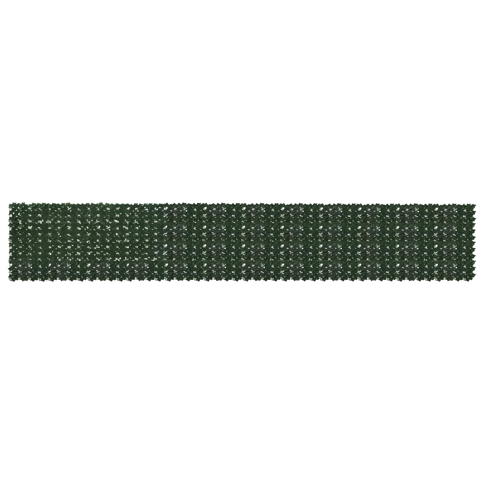 Balkongskärm Med Löv Mörkgrön 600 X 100 Cm Polyeten Och Tyg