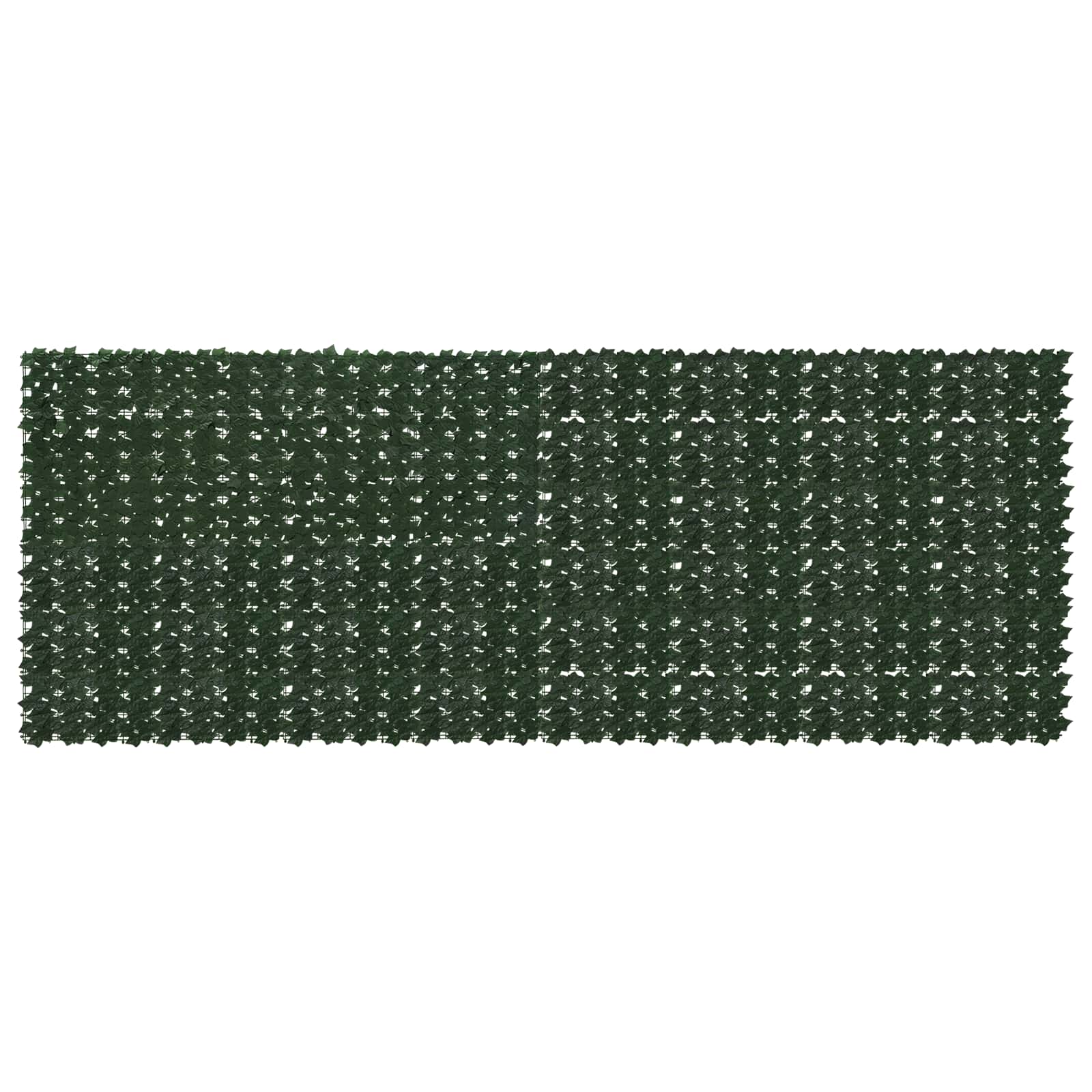 Balkongskärm Med Löv Mörkgrön 400 X 150 Cm Polyeten Och Tyg