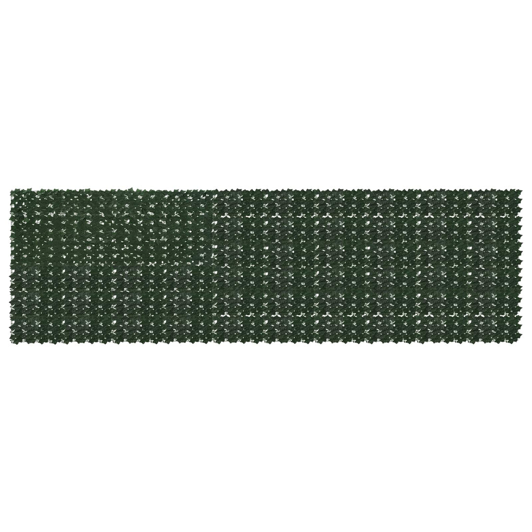 Balkongskärm Med Löv Mörkgrön 500 X 150 Cm Polyeten Och Tyg