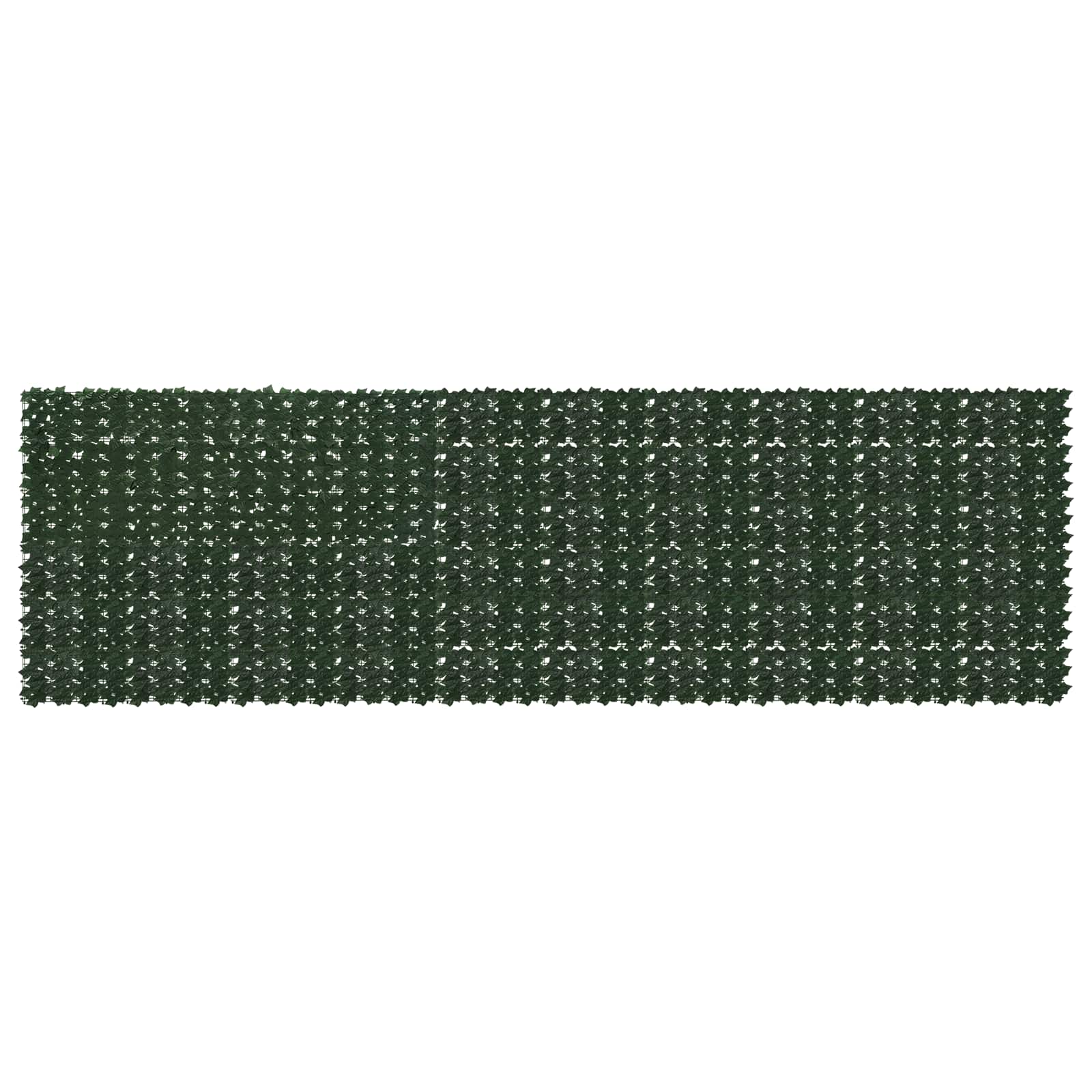 Balkongskärm Med Löv Mörkgrön 500 X 150 Cm Polyeten Och Tyg