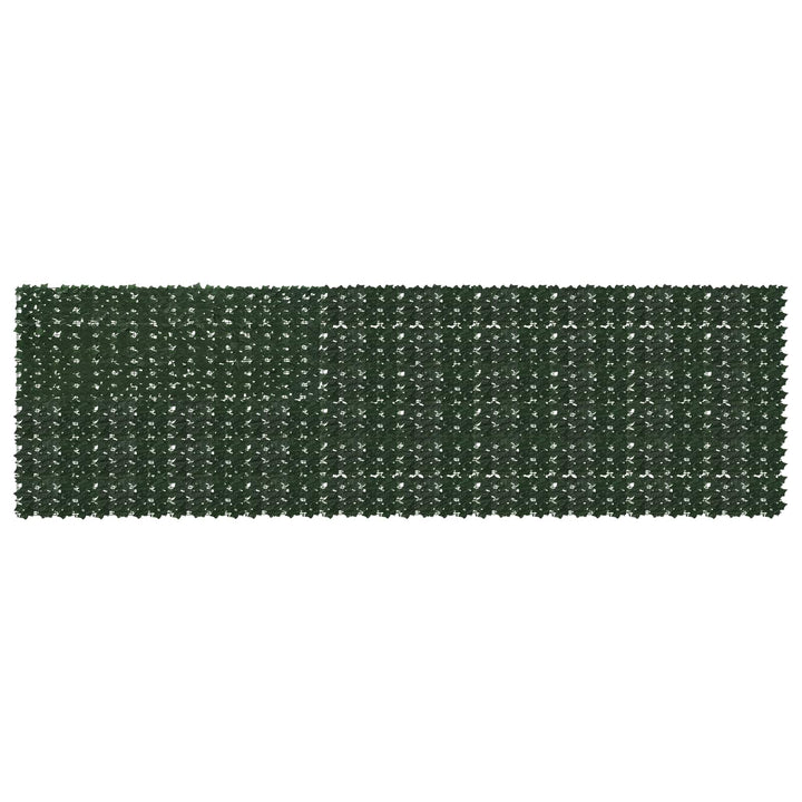 Balkongskärm Med Löv Mörkgrön 500 X 150 Cm Polyeten Och Tyg