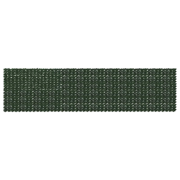 Balkongskärm Med Löv Mörkgrön 600 X 150 Cm Polyeten Och Tyg