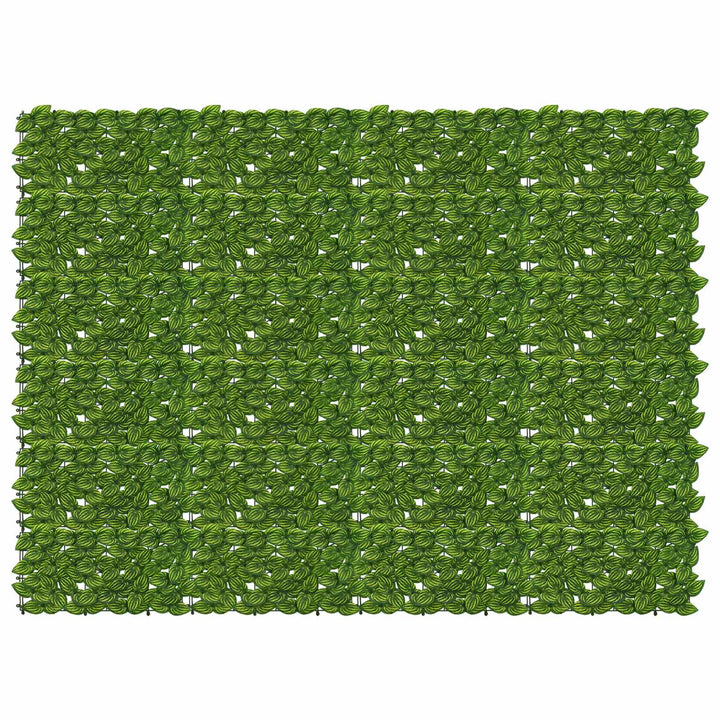 Balkongskärm Med Löv Grön Och Gul 200 X 150 Cm Polyeten Och Tyg