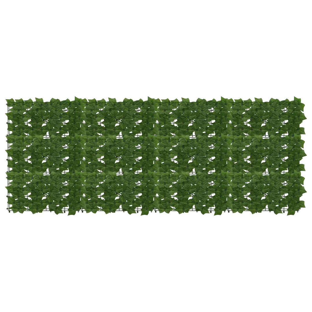 Balkongskärm Med Löv Grön 200 X 75 Cm Polyeten Och Tyg
