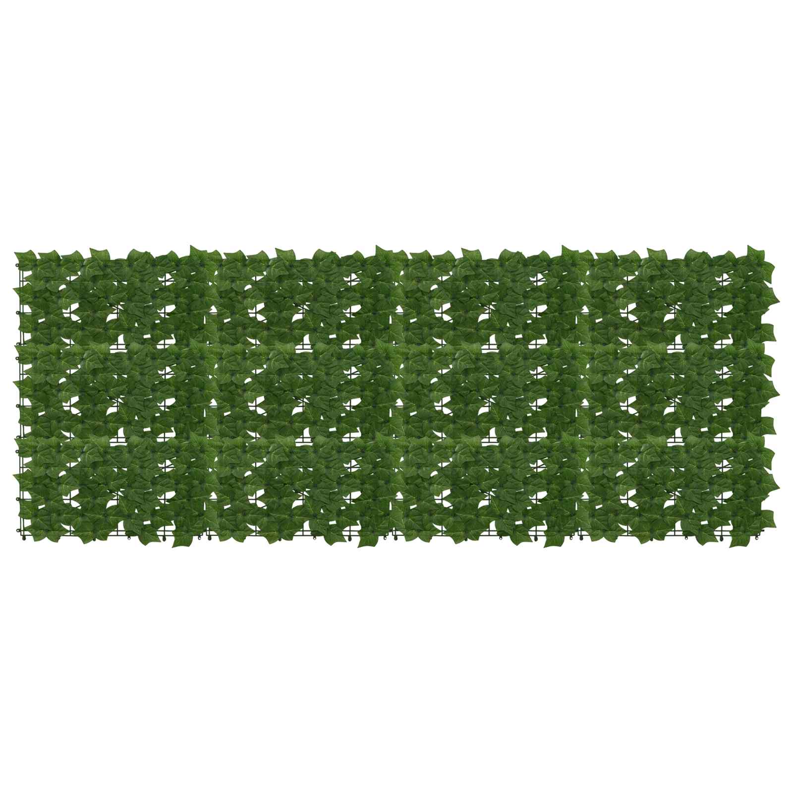 Balkongskärm Med Löv Grön 200 X 75 Cm Polyeten Och Tyg