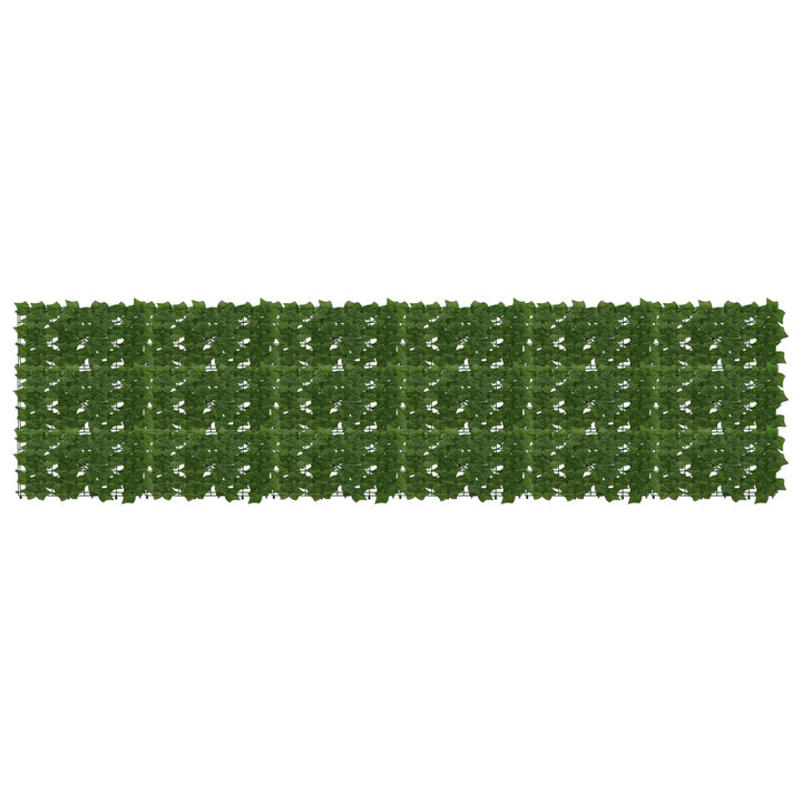 Balkongskärm Med Löv Grön 300 X 75 Cm Polyeten Och Tyg
