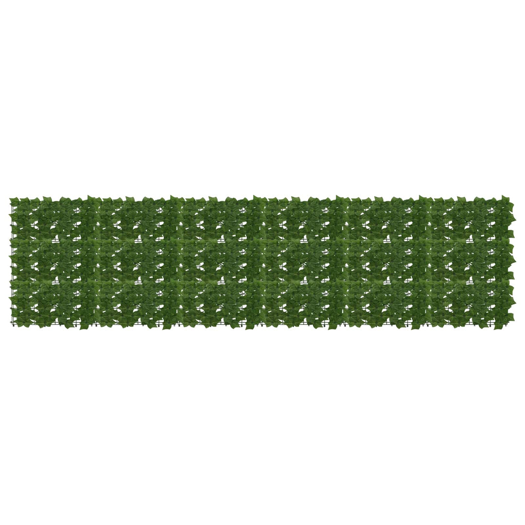 Balkongskärm Med Löv Grön 300 X 75 Cm Polyeten Och Tyg