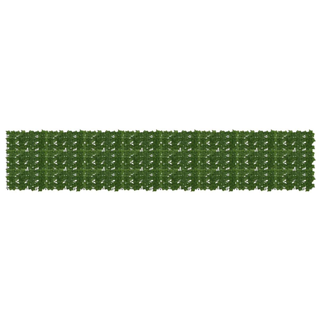 Balkongskärm Med Löv Grön 400 X 75 Cm Polyeten Och Tyg