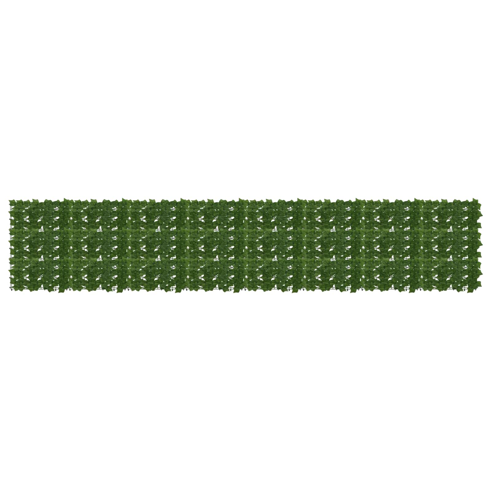 Balkongskärm Med Löv Grön 400 X 75 Cm Polyeten Och Tyg