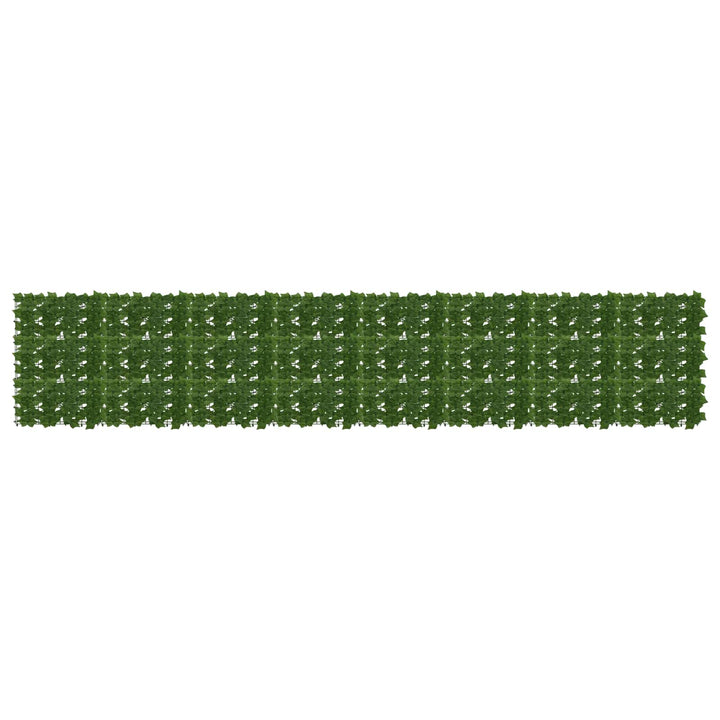 Balkongskärm Med Löv Grön 400 X 75 Cm Polyeten Och Tyg